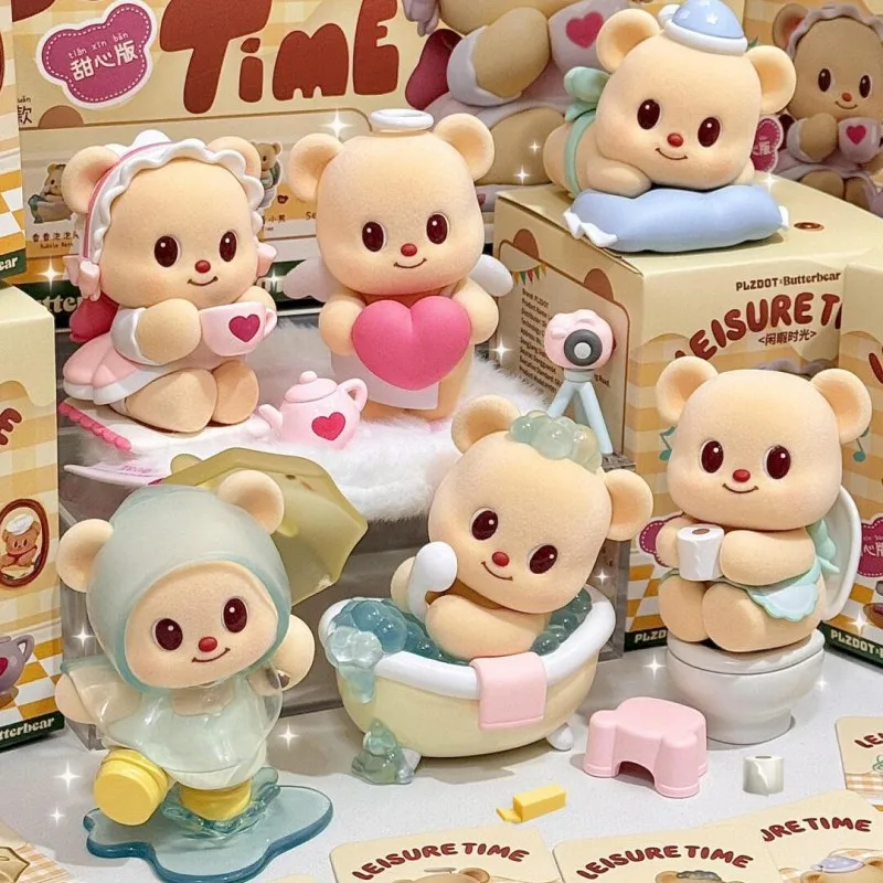 Фото Butterbear Leisure Time Series слепая коробка милый масляный медведь кукла загадочная коробка сумка-сюрприз экшн-фигурка Декор модель девушка подарок игрушки №1