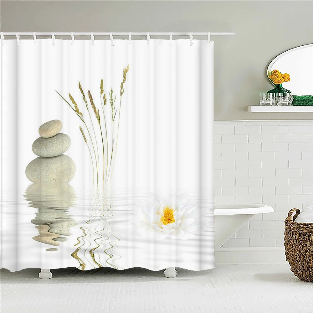 

Buddha Shower Curtains Waterproof polyester Fabric Bathroom Curtain With 12 Hooks Custom Shower Curtain For Home Decor