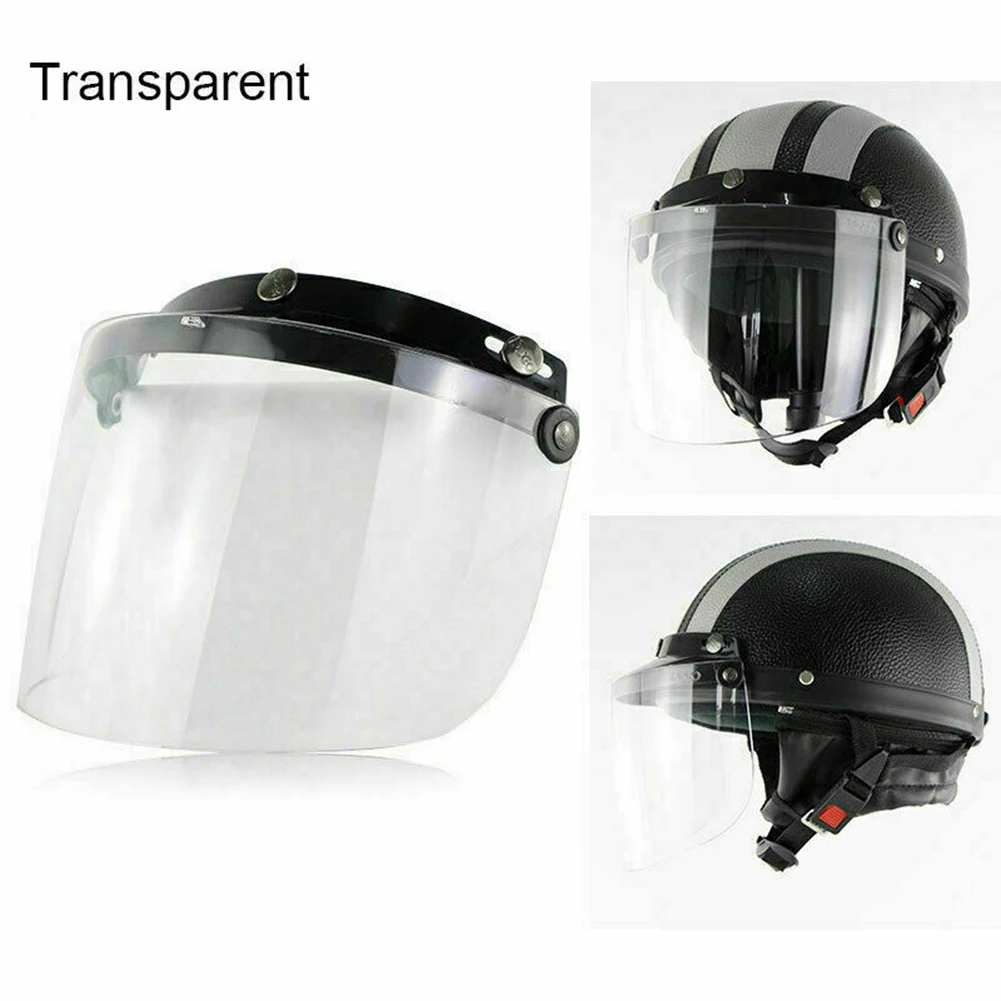 

*This Lens Is Only Suitable For LeatherUp Visor Wind Shield Lens Anti-glaring For Retro Open Face Motorcycle Anti-twist Car Part