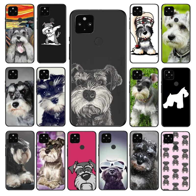 

Schnauzer Puppy dog Art Phone Case for Google Pixel 7 Pro 7 6A 6 Pro 5A 4A 3A Pixel 4 XL Pixel 5 6 4 3 XL 3A XL 2 XL