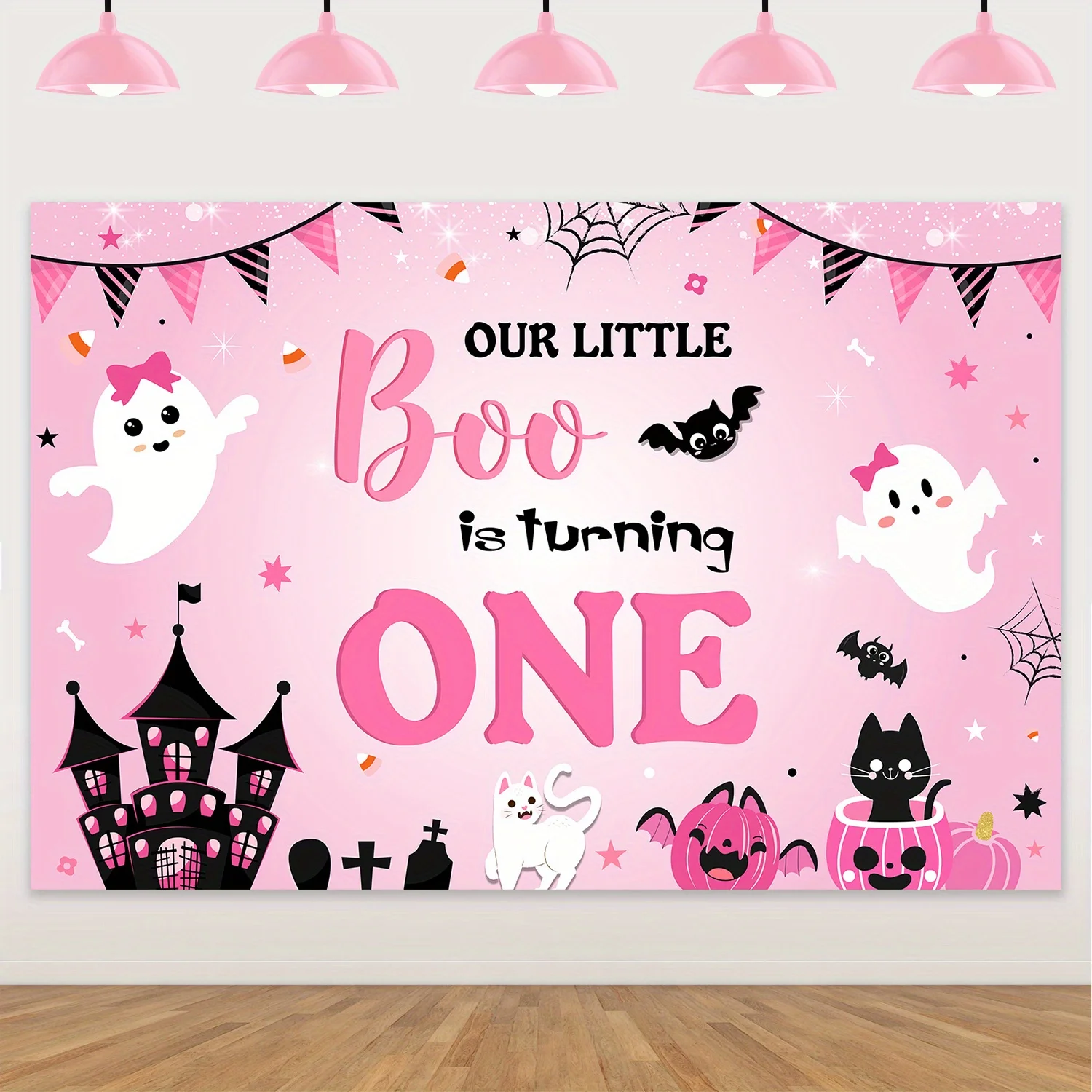 Украшение для дня рождения на Хэллоуин наша маленькая бушка поворачивает один с