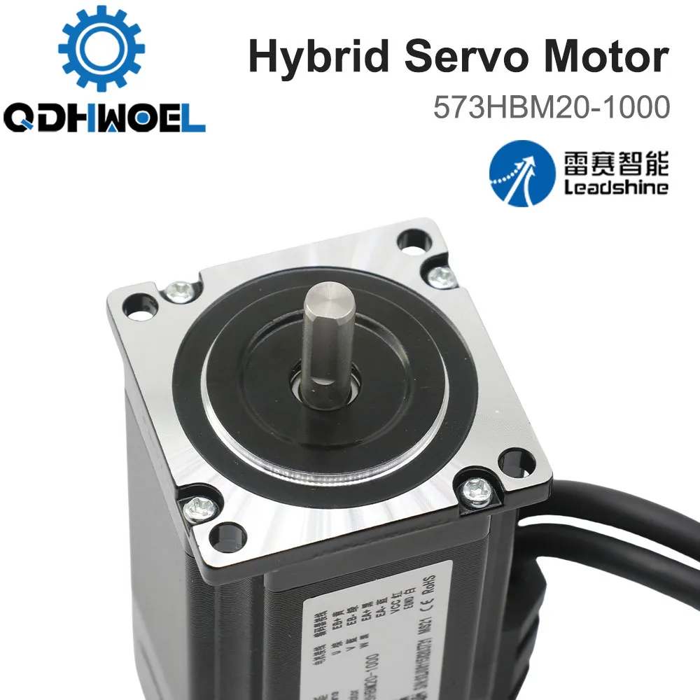 QDHWOEL оригинальный Leadshine 573HBM20-1000 2.0N.m (283 унций-дюйм) 3-фазный NEMA 23 простой