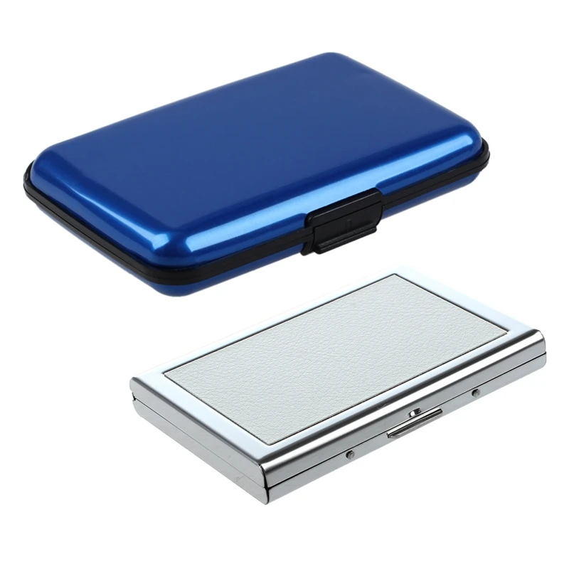 

1 Pcs Waterproof Id Credit Card Wallet (Random Color) & 1 Pcs Stainless Steel Business ID Credit Card Wallet Holder