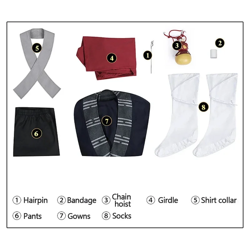 Чёрный миф у Конг Косплей игровые костюмы Mi дао Рен Taoist Robe маска для хеллоуина и