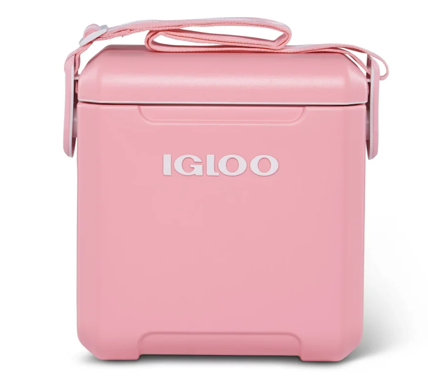 

Igloo 11 Qt Tag-a-Long Hard Sided Cooler, Blush Camp cooling outdoors organizers storage