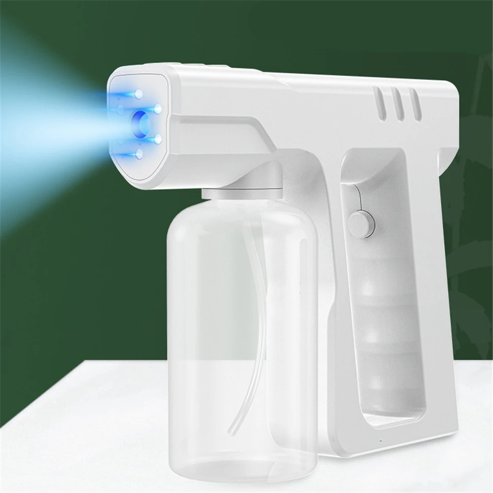 

Portable Sterilizer Blue Light Sterilization Spray Rechargeable Nano Atomizer Handheld Mist Sprayers Disinfection Fog Machine