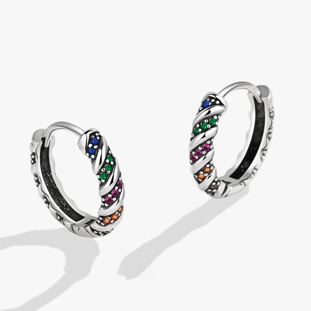 

Vintage Zircon Twist Earrings for Women Gold Plated Stainless Steel Earring 2023 Trend Luxury Wedding Aesthetic Jewelry pendient