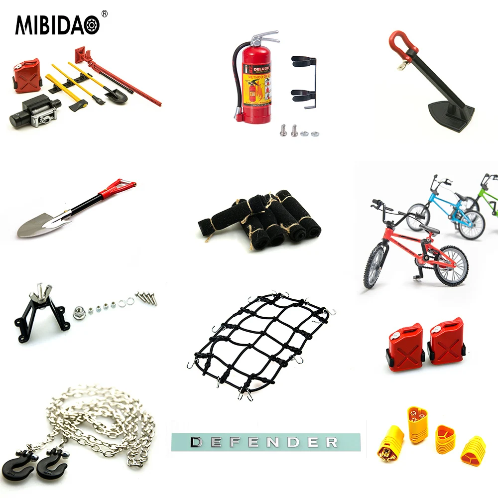 Мини-инструменты MIBIDAO для украшения аксессуары 1/10 RC Crawler TRX4 Axial SCX10 D90 D110 детали
