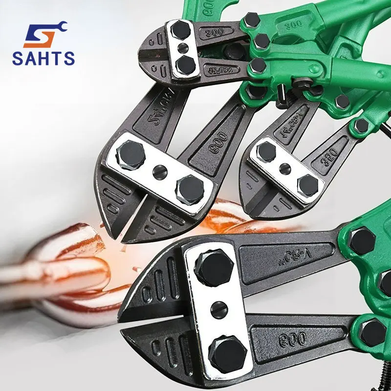 

SAHTS TOOLS LAOA Bolt Cutter Heavy Duty Rebar Cutter Cr-V Steel Thicken Wire Cutting Pliers Cut Lock Chain