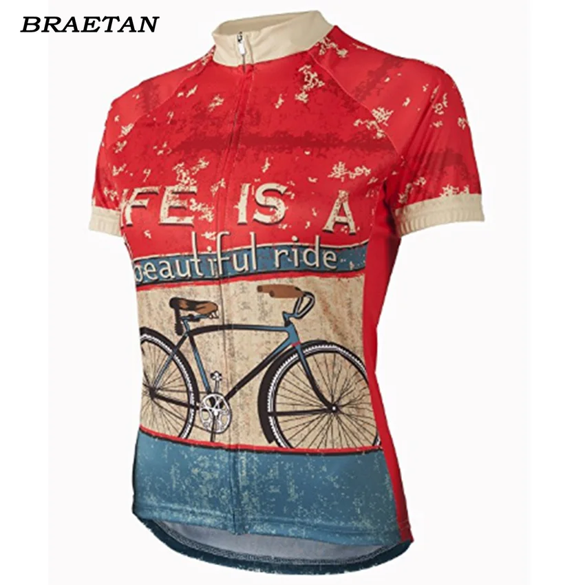 2018 велосипедная Джерси женская одежда для команды велоспорта Мягкая красная