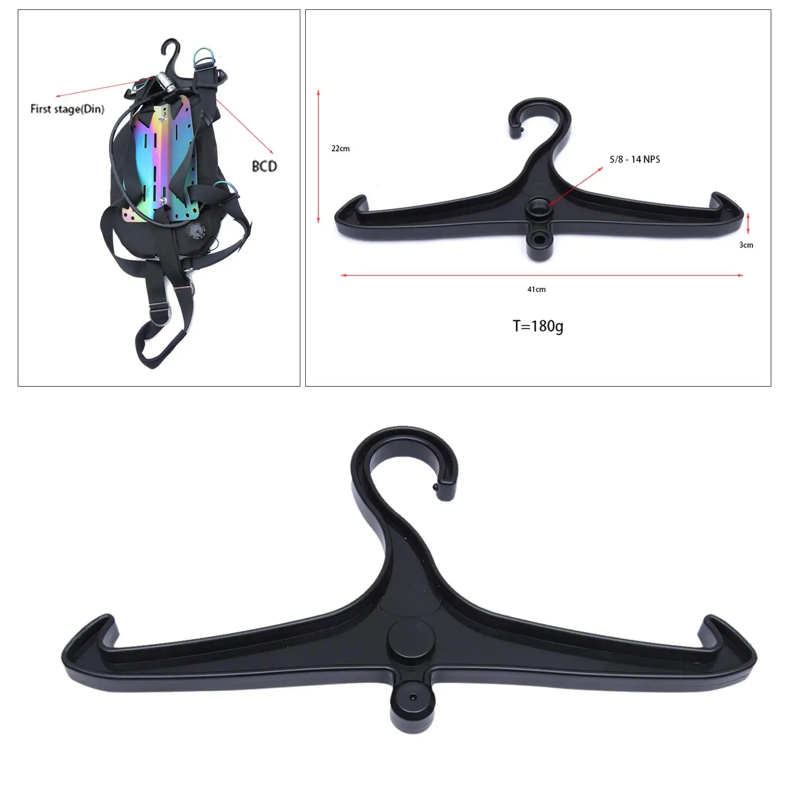 

BCD Drysuit Hanger Draining Snorkel Surfing Gloves Accessories