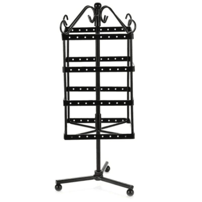 

4 Tiers Rotating Earring Spin Table,144 Holes Earring Organizer Jewelry Display Stand For Earrings