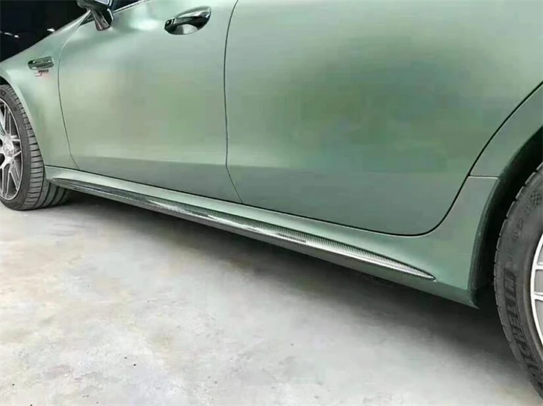 Комплект из юбки и спойлера ДЛЯ Mercedes Benz AMG GT50 GT53 GT63 GT63S 2019 2020 2021 2022 2023 натурального