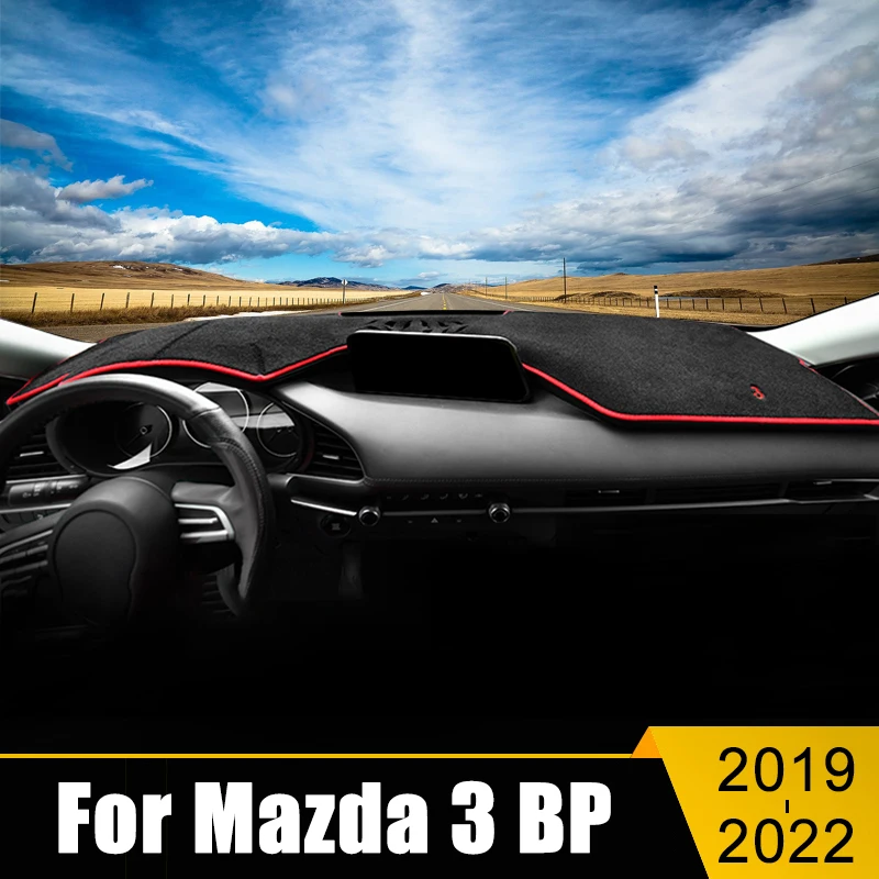 

For Mazda 3 BP Axela 2019 2020 2021 2022 LHD Car Dashboard Cover Mat Sun Shade Pad Cushion Carpets Anti-UV Case Accessories