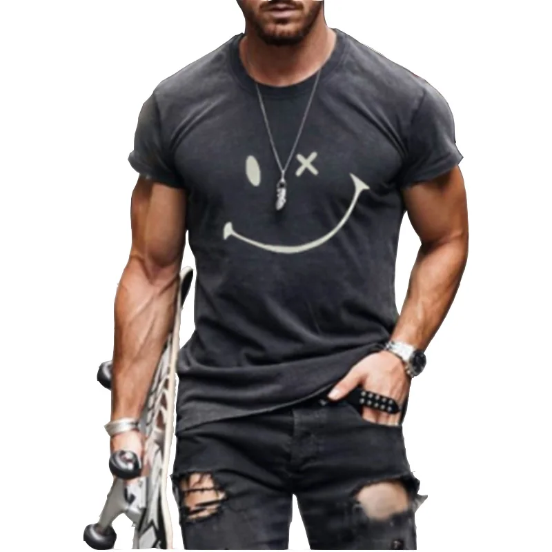 Рубашка Castrol мужская с коротким рукавом модная рубашка в стиле ретро 3D-принтом