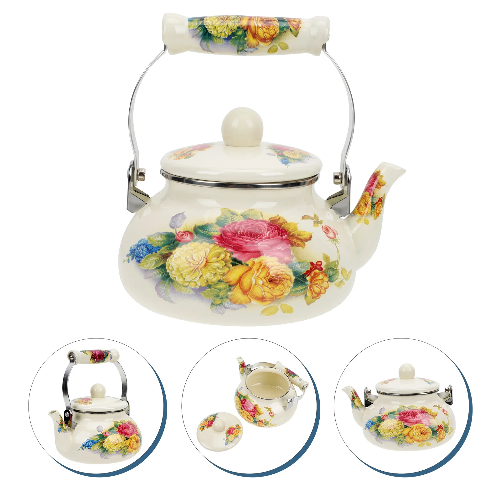 

Эмалированный чайник воды газовая плита, чайный утолщенный чайник для воды, чайник для нагрева воды