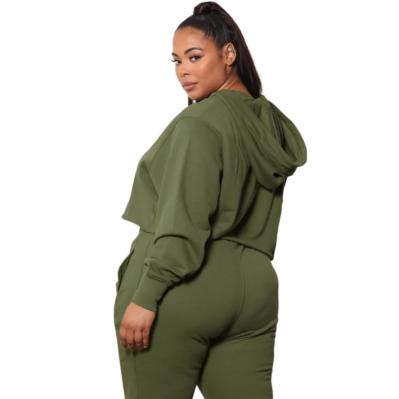 2022 New 2-Piece Women'S Clothing Sweater Two-Piece Solid Color Hooded Fashion Casual Sports Suit Брючные Костюмы Oph004