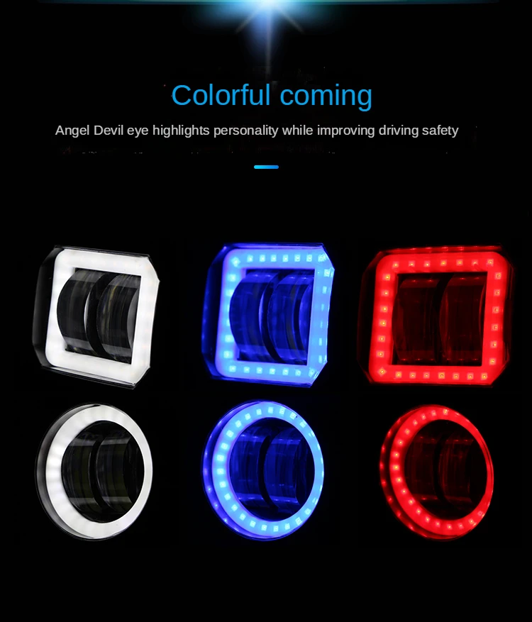 1 шт. водонепроницаемый квадратный светодиодный прожсветильник ТОР глаза ангела