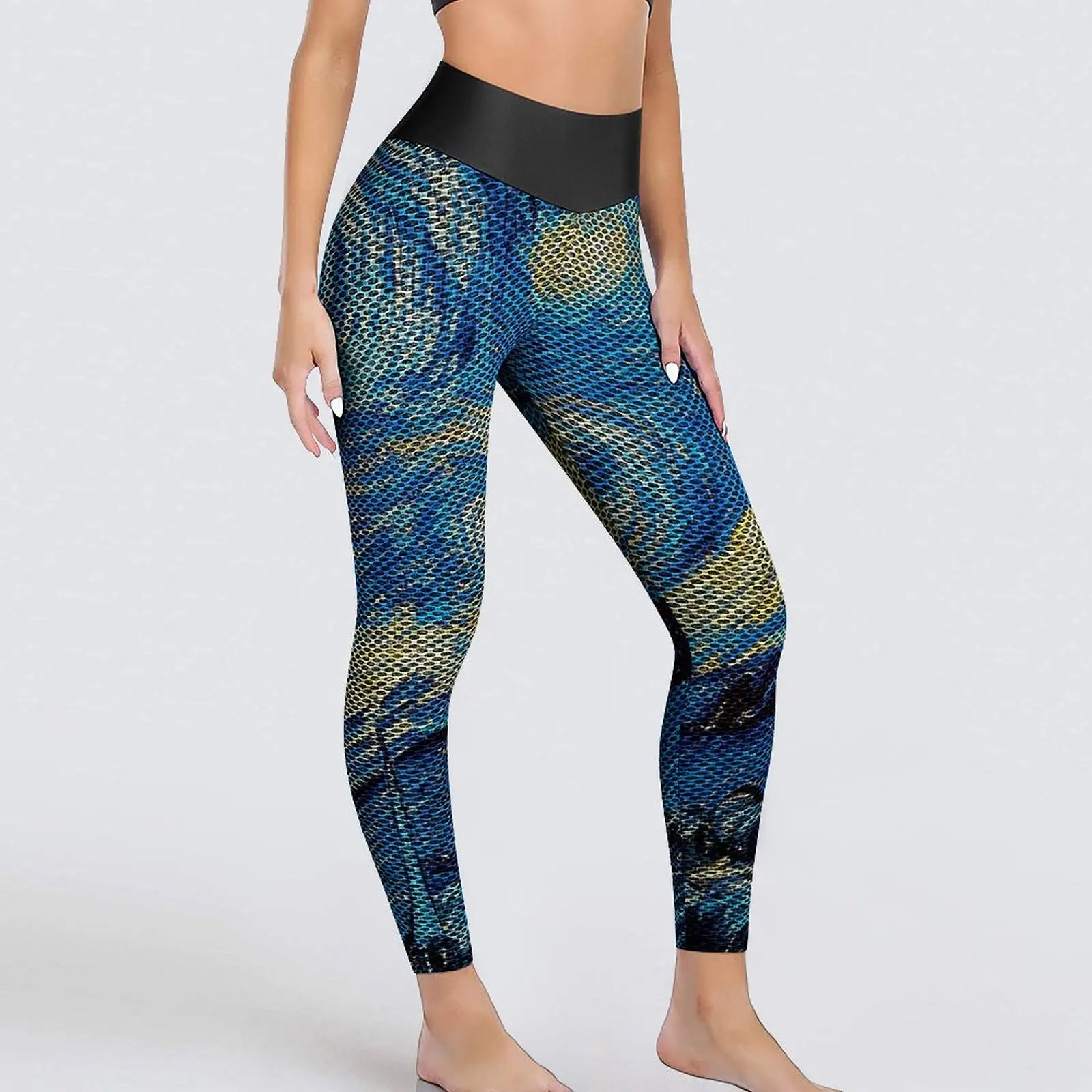 

Starry Night Leggings Van Gogh Sexy Yoga Pants Casual Stretch Leggins Lady Fitness Sports Tights