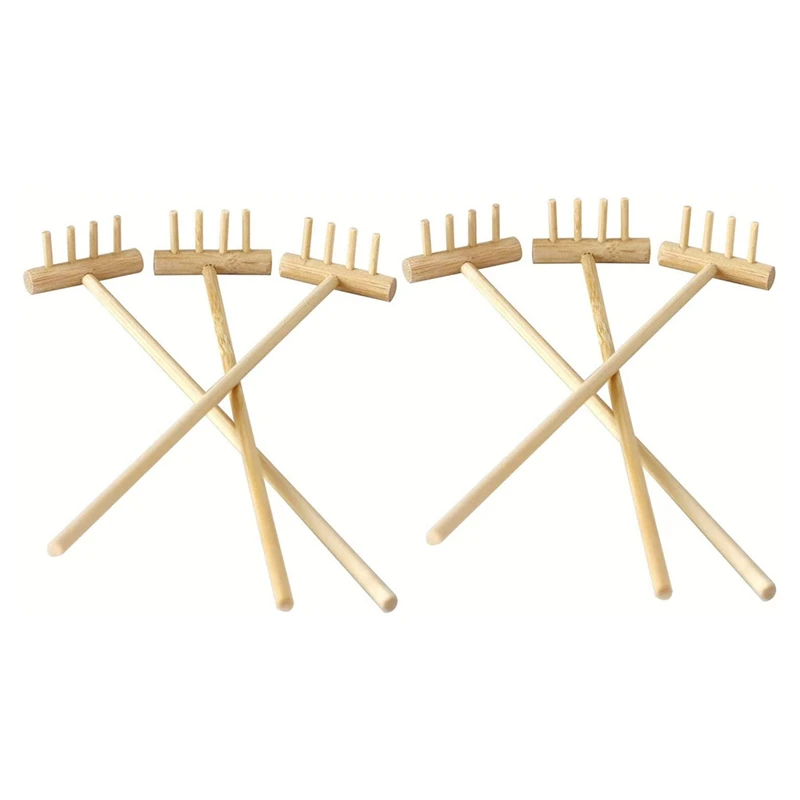 

-Mini Zen Garden Rake - Tabletop Rock Garden Sandbox Tools Kits - Japanese Desktop Meditation Sand Box Accessories