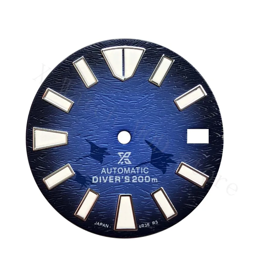 

Nh35-seiko manta ray dial with s logo new style mod watch NH35 movements Skx007/009 Turtle Abalone 28.5mm