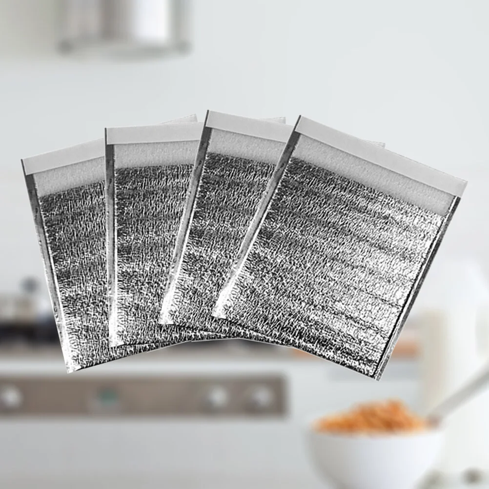 

10 PCS Thick Aluminum Pouch Fresh-keeping Thicken Size 2 Disposable Take-out