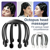 electric octopus claw head massager 10 claws rechargeable stress relief relax scalp massager hands free vibration head scratcher