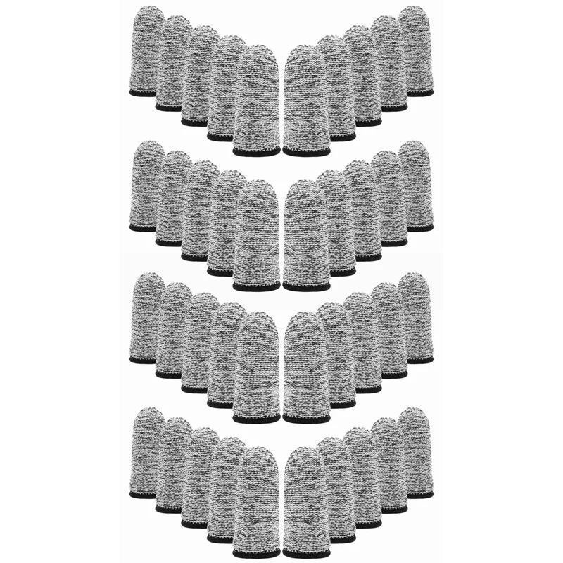 

40Pcs Of Anti-Cutting Finger Cot Protector Reusable Finger Cot Finger Protector Bed Suitable For Kitchen Work Sculpture