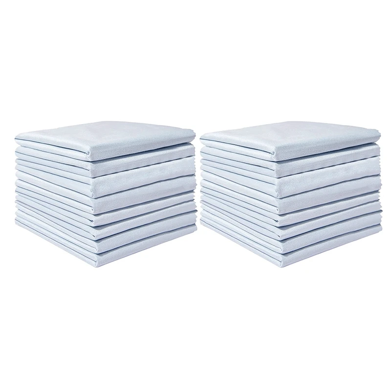 

16 Pack Large Instrument Cleaning Cloth, Lint Free Guitar Cleaning Cloth, Soft Polishing Cloth For Flute, Cello, Viola