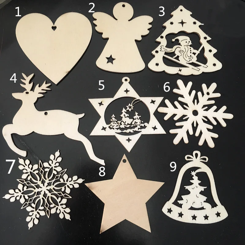 

Набор деревянных ремесленных кусочков из натурального дерева 10 шт., с веревкой, деревянные круги для декоративно-прикладного искусства, дер...