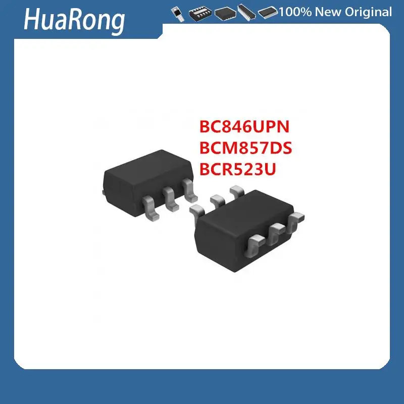 100 шт./партия BC846UPN BCM857DS BCR523U SOT-23-6