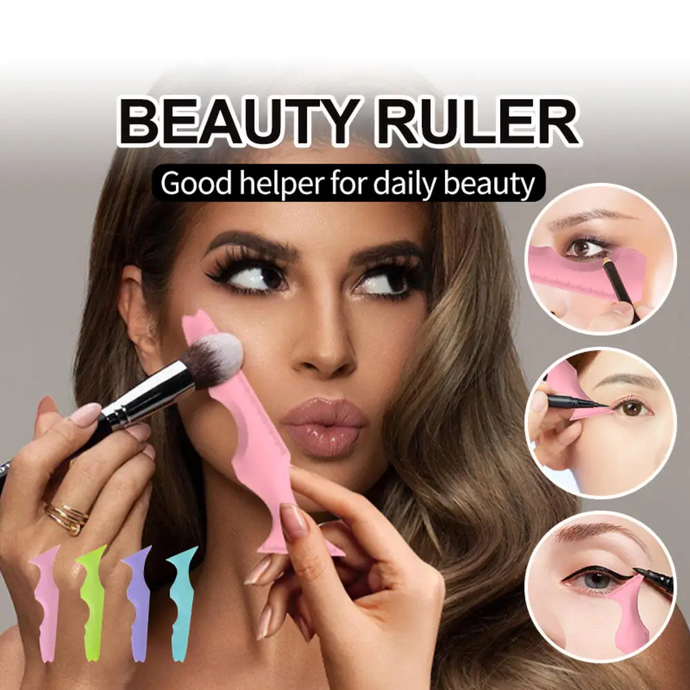 

Beauty tools assistant eyeliner eyelash lipstick silicone ruler beauty aid Beauty Cosmetic Makeup Tools Accessories