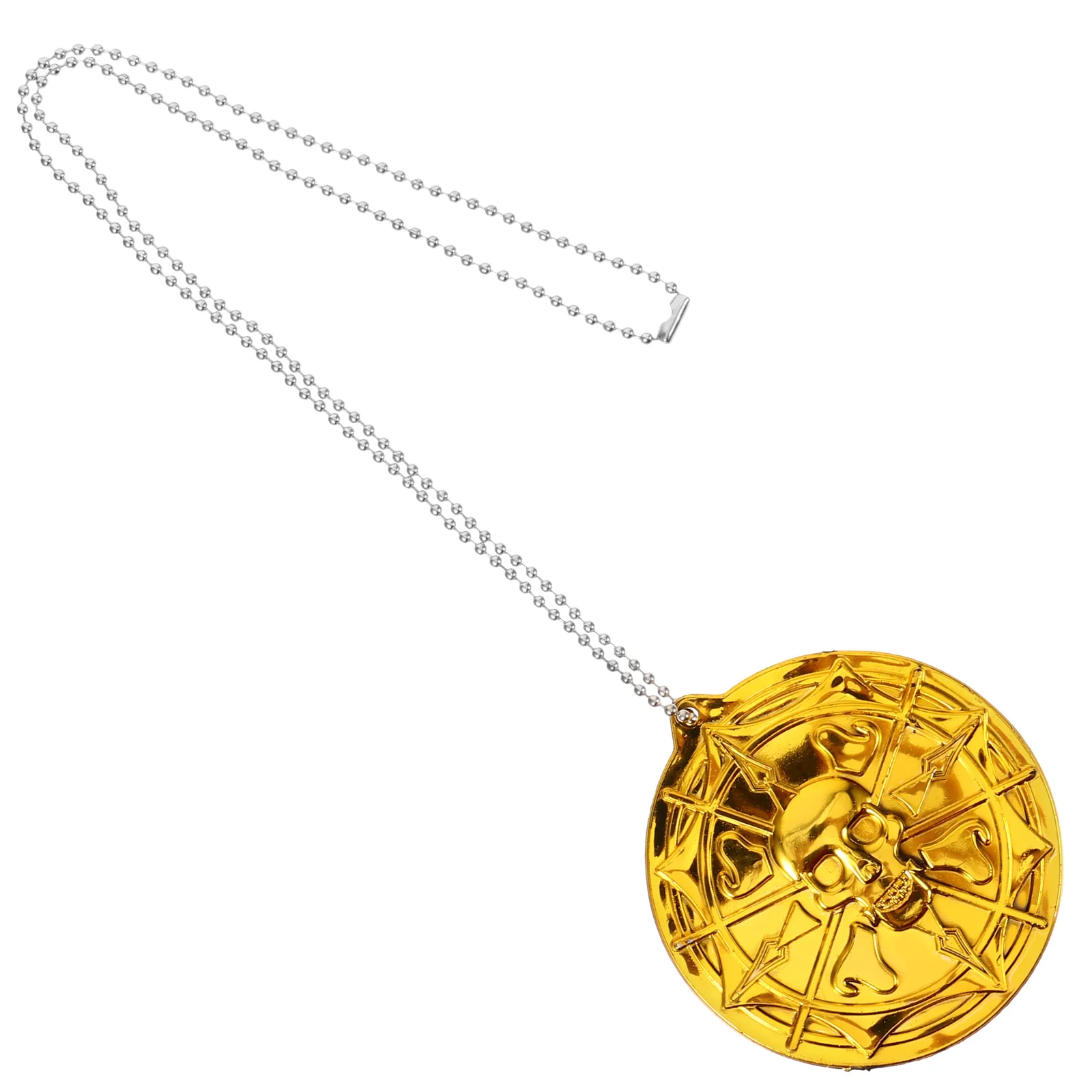 

Ornaments Retro Jewelry Necklace Women Vintage Pirate Necklaces Plastic Long Man