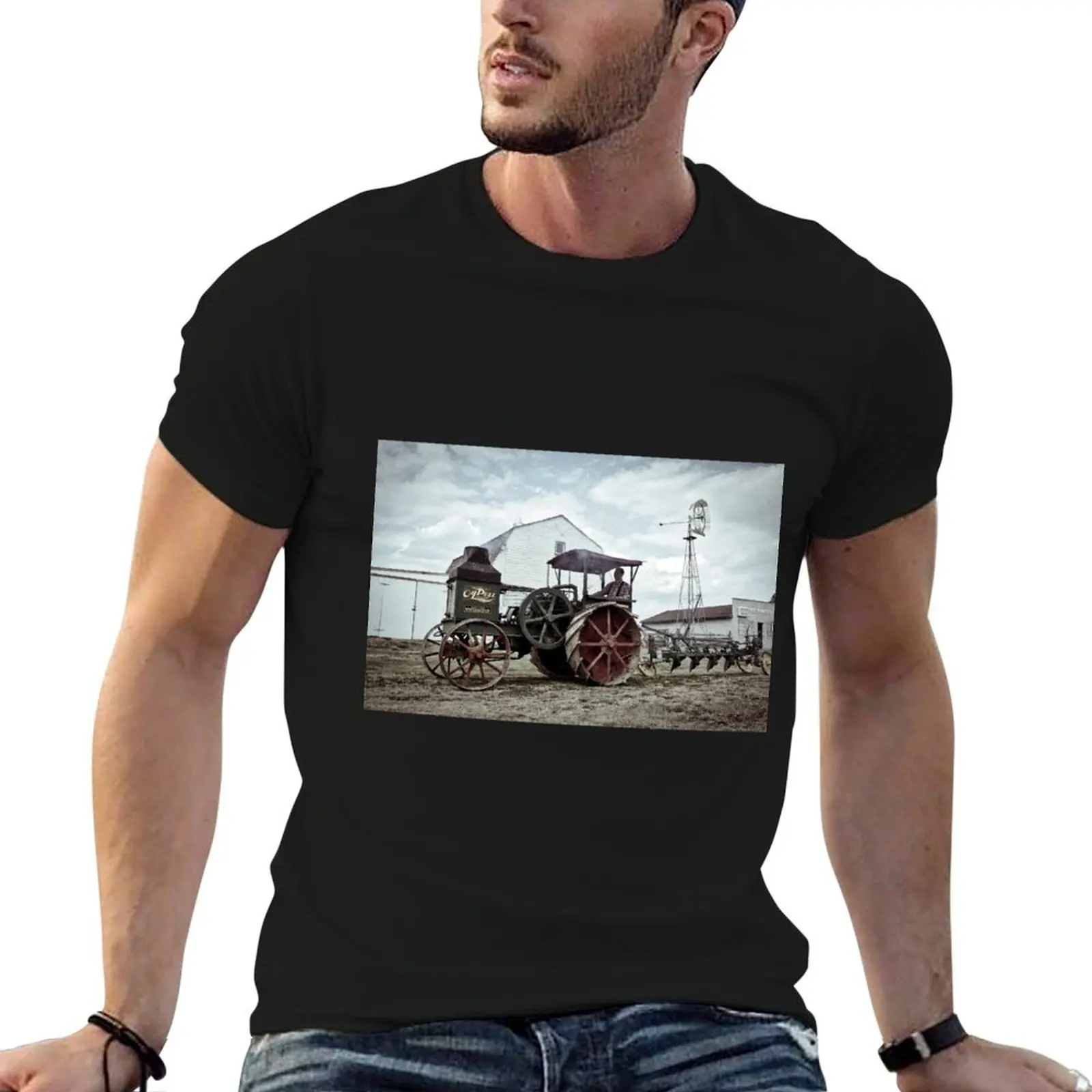 Футболка Rumley Oil Pull Tractor по индивидуальному заказу топы больших размеров одежда в