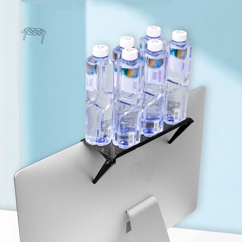 Adjustable TV Screen Top Storage Shelf Rack Holder Computer 