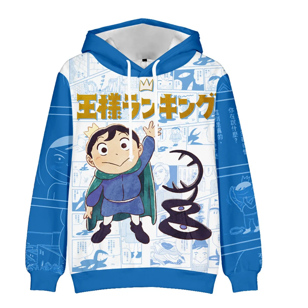 

2022 New Anime Sweatshirts Ranking of Kings Cosplay Costumes Bojji Hoodie Hooded Sweater Adult Child Printed Tops