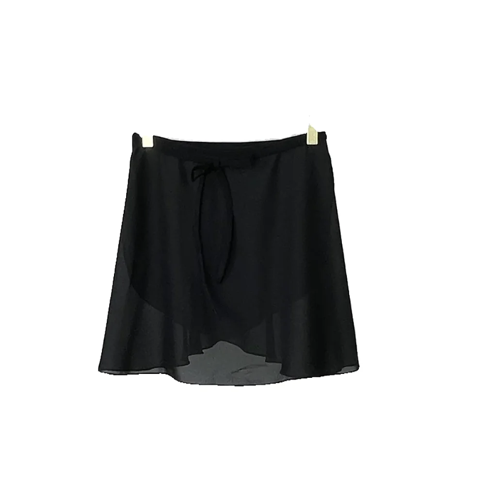 Женская балетная юбка-пачка из чистого черного шифона