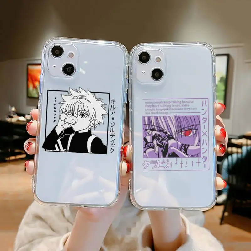 

Hunter X Killua Zoldyck Anime Phone Case Clear Transparent for iPhone 11 12 13 mini pro XS MAX 8 7 6 6S Plus X 5S SE XR 2020