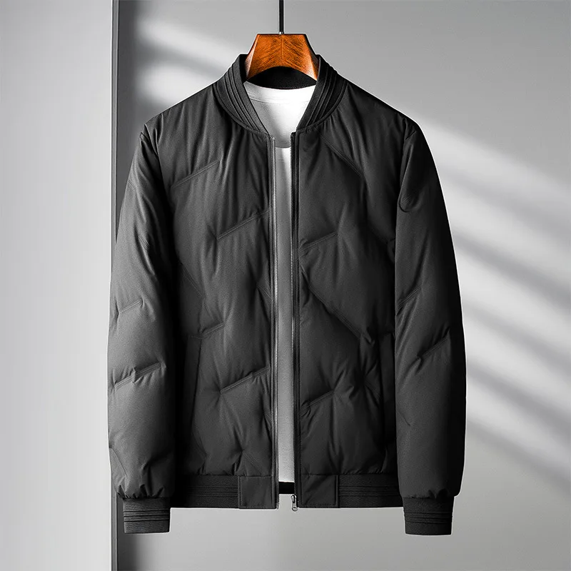 Down Jacket Men's Casual Down Jacket Men's Short Thickened Middle-aged Jacket Men's Coat