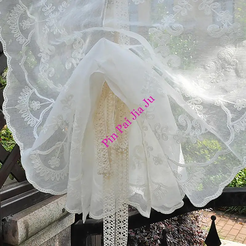 Современные белые вышитые цветы вуаль прозрачная тюль для спальни гостиной окна