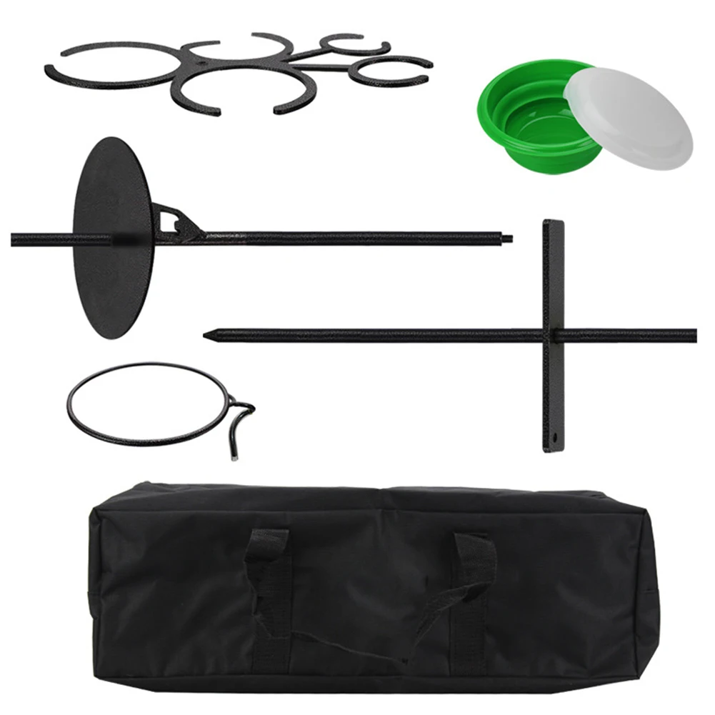 

Outdoor Camping Fishing Insert Ground Drink Cup Bottle Holder With Bait Box Tool Detachable Floor Bracket Cup Holder Supplies