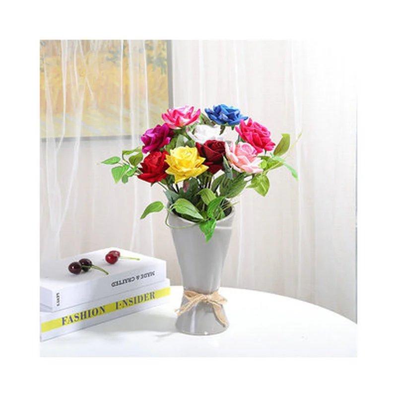 

10pcs 6cm Beautiful Rose Peony Fake Silk Flower Small Bouquet Flower At Home Party Spring Wedding DIY Decoration Fake Flower