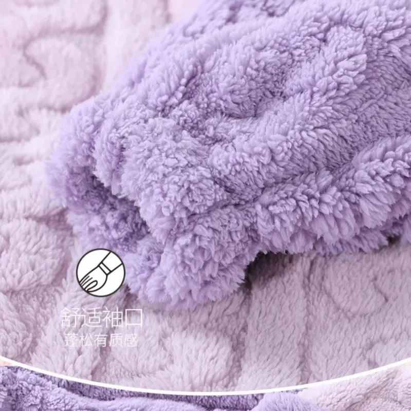 Kawaii фланелевые пижамы для мамы и детей Sanrio Melody Pochacco Cinnamoroll Kuromi теплый халат с 3d