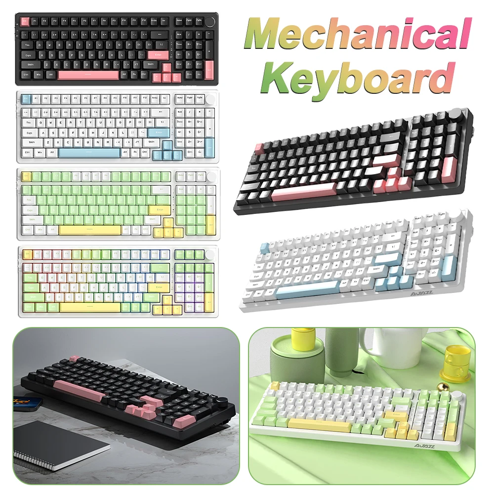 

Клавиатура AJAZZ AK992 Механическая игровая беспроводная, 99 клавиш, USB