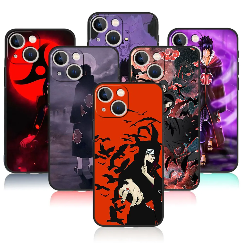 

Naruto Uchiha Sasuke Phone Case For iPhone 14 13 12 11 Pro Max 5 5S 6S 6 7 8 Plus X XR XS SE2022 12 13 Mini Cover Fundas