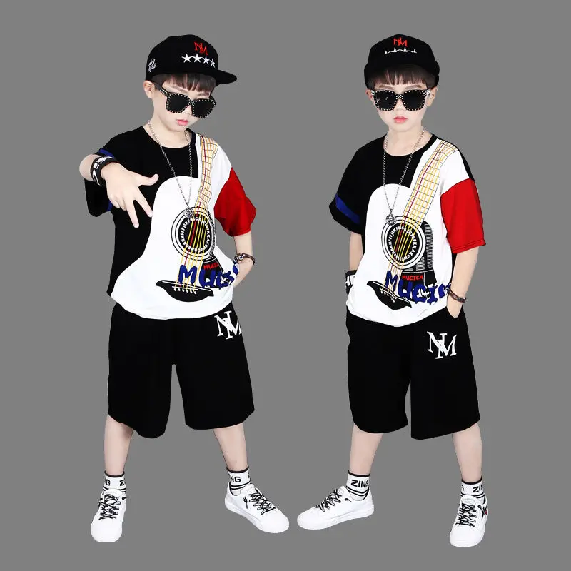 

2022 summer pour enfants kids roupas conjuntos de vestido anime clothes boys sets infantis vetement enfant roupa short t-shirts