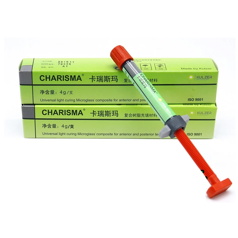 

4g/Syringe Heraeus Kulzer Charisma Universal light Curing Microglass Composite For Anterior & Posterior Teeth Filling Material