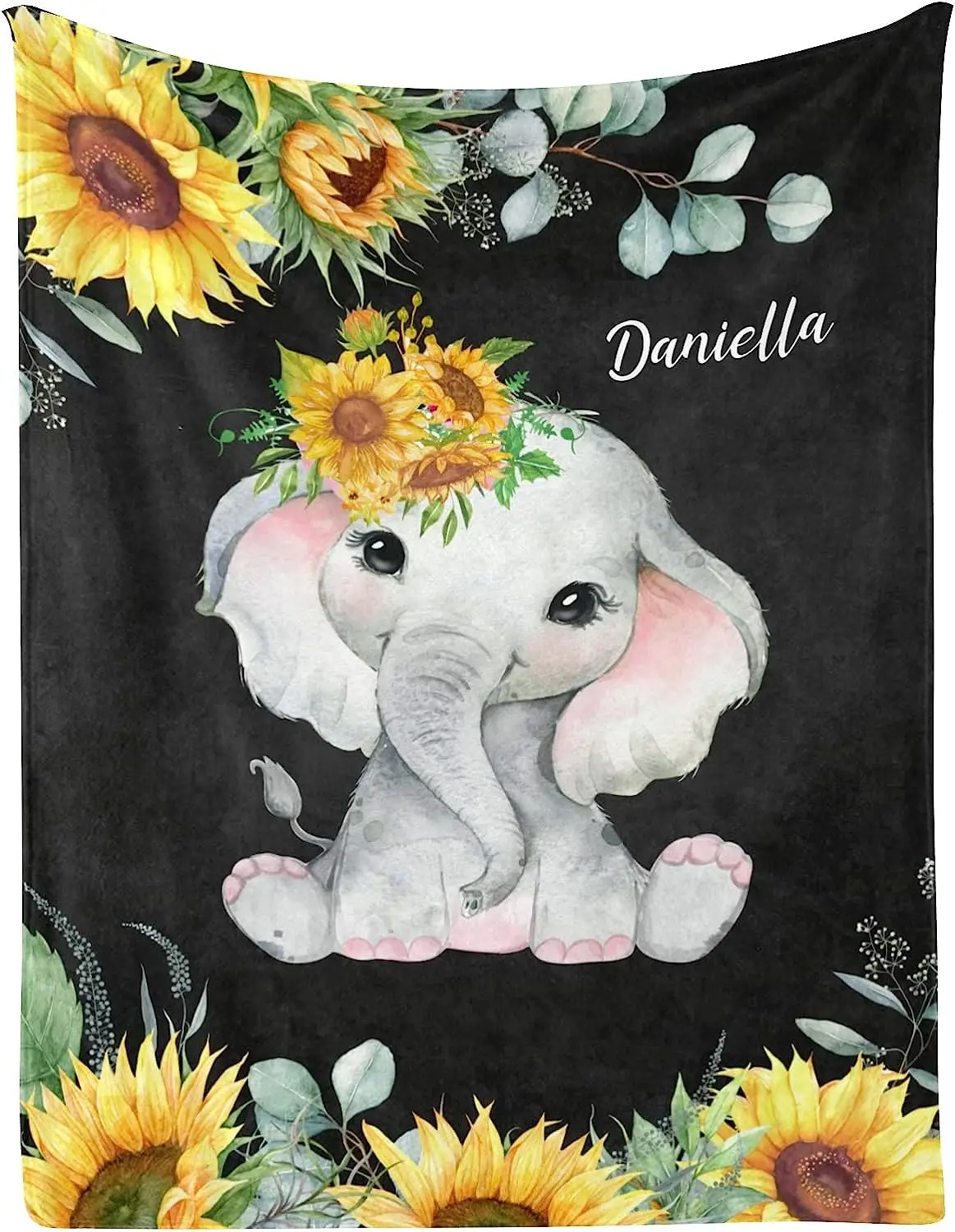 Customized 30 X 40 Inch Throw With Name Text For Girl Boy