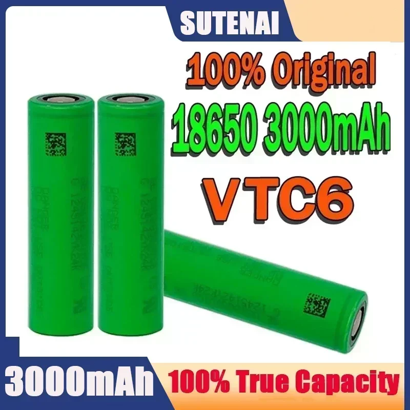 VTC6 3 7 В 3000 мАч литий-ионный аккумулятор 18650 для Sony US18650VTC6 30A игрушки фонарик