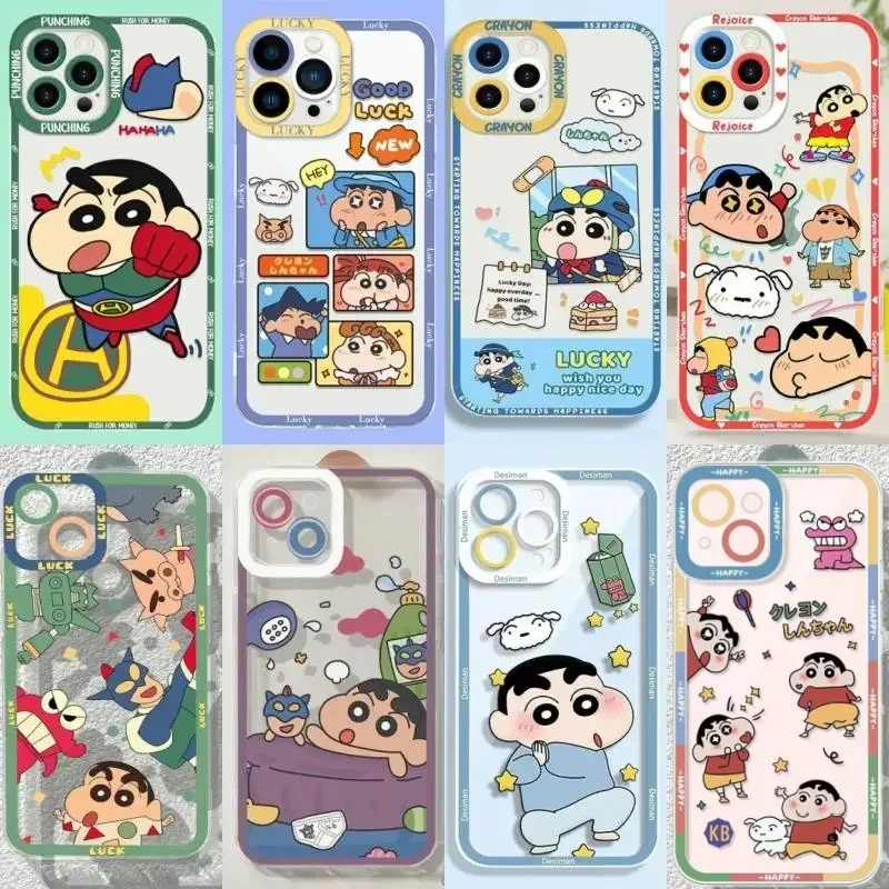 Чехол для телефона Crayons Shin-chans Huawei Honor X9A X8B X9B X7B 90 Lite 5G Nova 7i 3i 5T 7 6 9 SE P30 Pro P40 Y9 Prime 2019